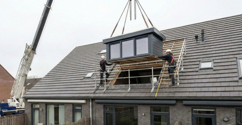 Dakkapel in Assen - Prefab dakkapel